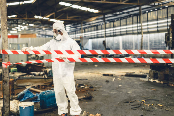 Professional Biohazard technician working in Akron, CO